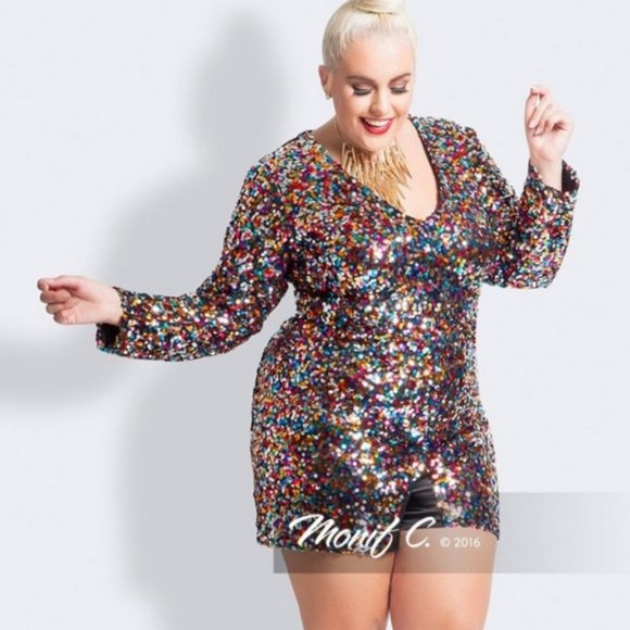Monif C Sequin Romper - Picture 3 of 4